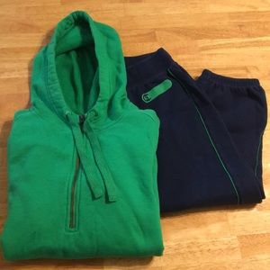 Quarter-Zip Hoodie and Jogger Capris